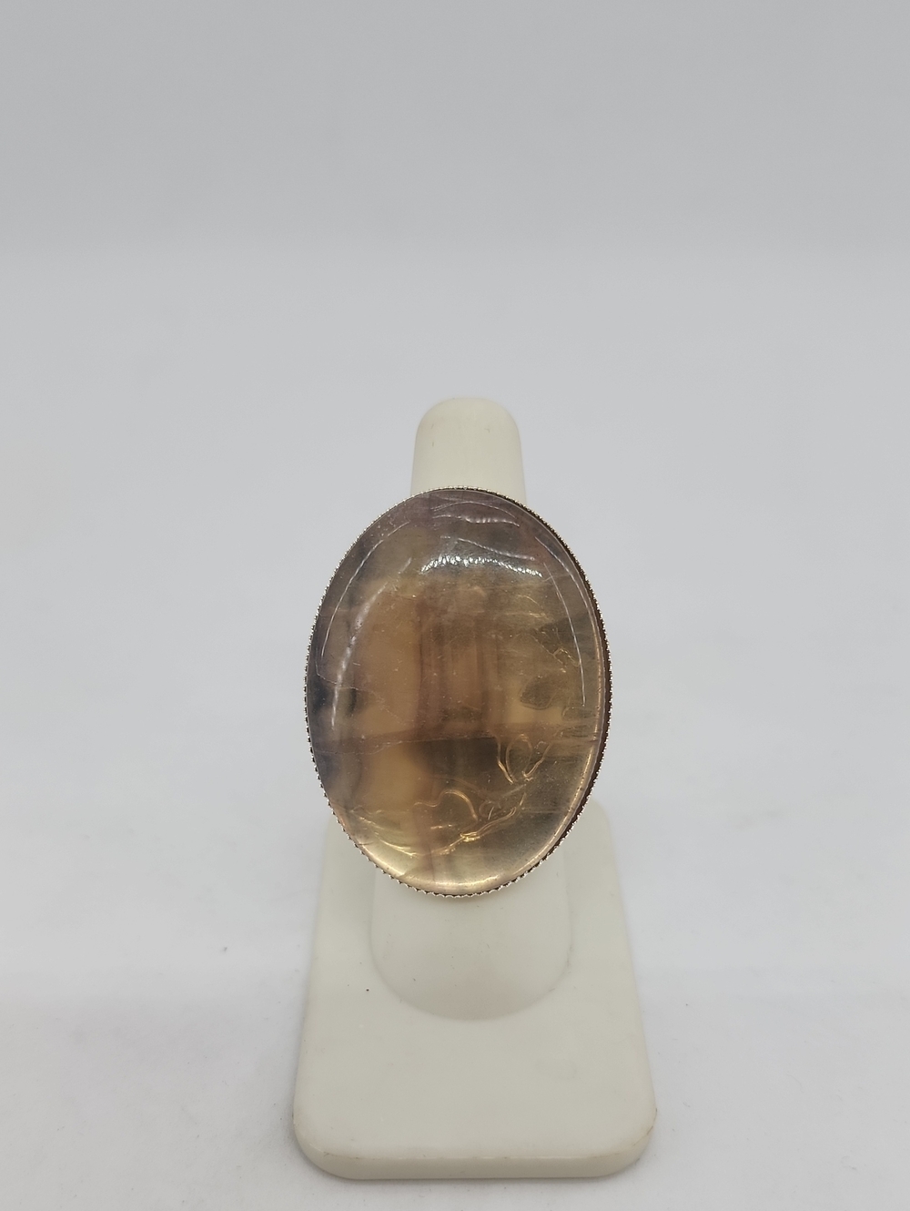 GASOLINE GLAMOUR COCKTAIL RING PURPLE FLUORITE